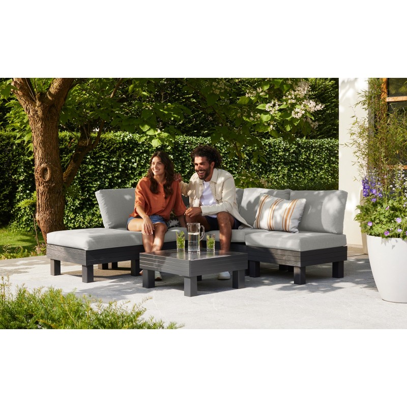 Keter Modular Lounge Set ELEMENTS Graphite