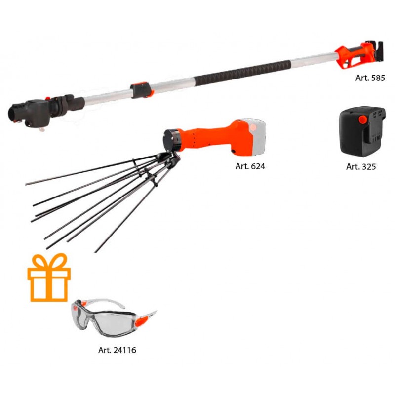 BUNDLE Stocker Kit Power 21 for Olive Harvesting Art. 585 + 624 + 325 + 24116