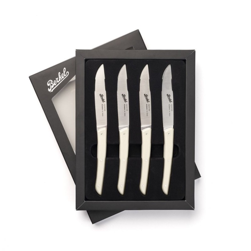 Berkel Set 4 Coltelli da Bistecca Colore Crema