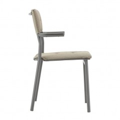 Stackable Chair with Armrests ORON LaFuma LFM5273 Moka