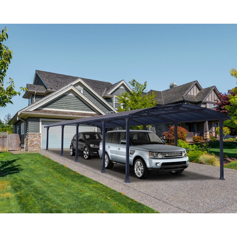 Canopia Arcadia Carport in Aluminum 3.6 X 11 m