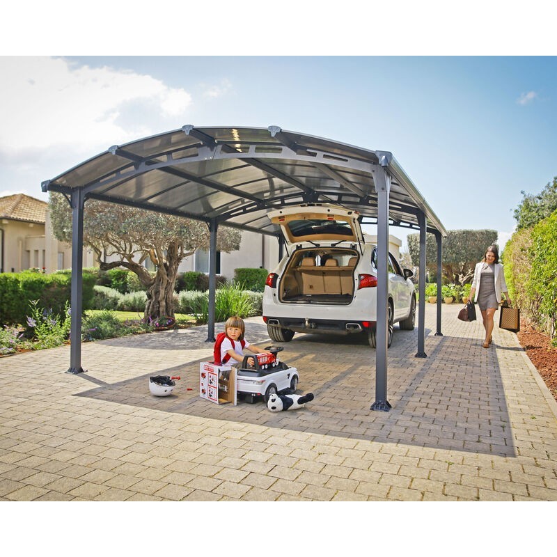 Canopia Arcadia Carport in Aluminum 3.6 X 8.6 m