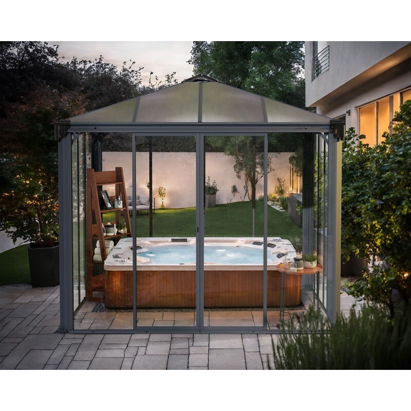 Canopia Ledro Closed Gazebo in Aluminum 3X3 m