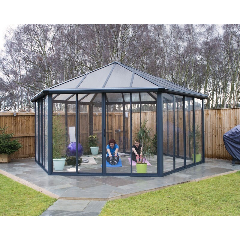 Canopia Garda Gazebo Chiuso in Alluminio 5.2X6 m