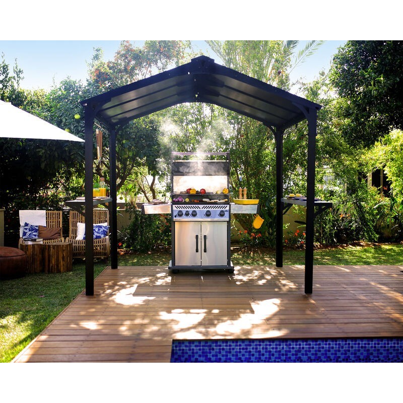 Canopia Austin Gazebo per Barbecue in Alluminio 1.8X2.4 m