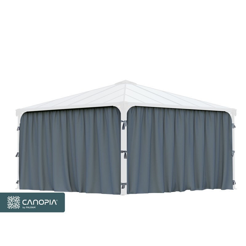 Canopia Set of Curtains for Gazebos Palermo 4X2.2 m