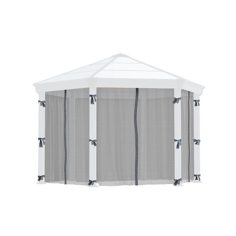 Canopia Hexagonal Mosquito Net for Gazebo Monaco / Rome 2.3X2.2 m