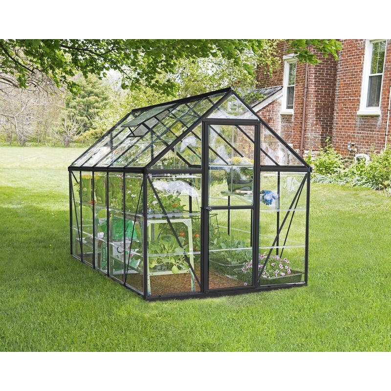 Canopia Harmony Transparent Garden Greenhouse in Polycarbonate 306X185X208 cm Gray