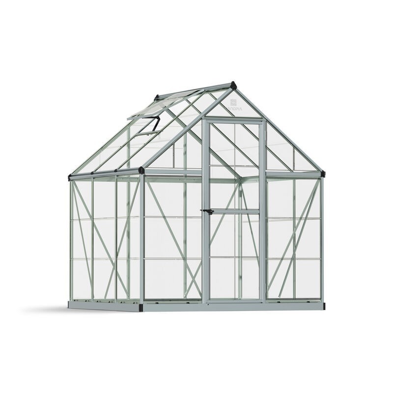 Canopia Harmony Transparent Garden Greenhouse in Polycarbonate 186X185X208 cm Silver