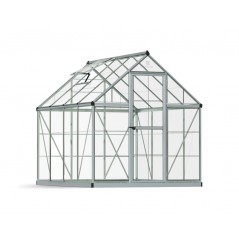 Canopia Harmony Transparent Garden Greenhouse in Polycarbonate 247X185X208 cm Silver