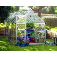 Canopia Harmony Transparent Garden Greenhouse in Polycarbonate 426X185X208 cm Silver