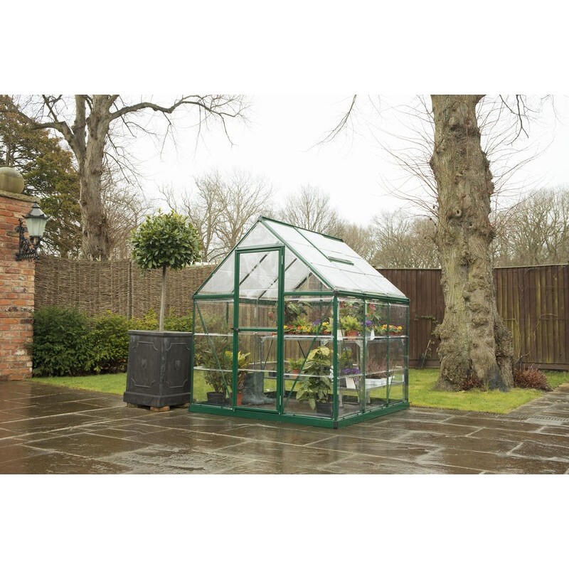 Canopia Harmony Transparent Garden Greenhouse in Polycarbonate 186X185X208 cm Green