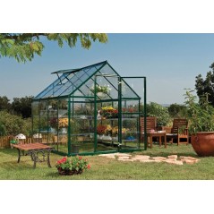 Canopia Harmony Transparent Garden Greenhouse in Polycarbonate 247X185X208 cm Green