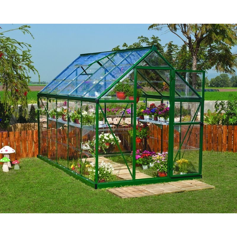 Canopia Harmony Transparent Garden Greenhouse in Polycarbonate 306X185X208 cm Green