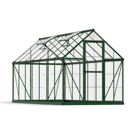 Canopia Harmony Transparent Garden Greenhouse in Polycarbonate 426X185X208 cm Green