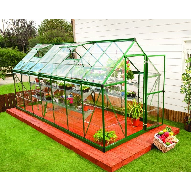 Canopia Harmony Transparent Garden Greenhouse in Polycarbonate 426X185X208 cm Green