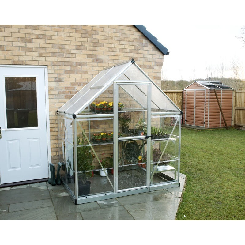 Canopia Hybrid Garden Greenhouse in Polycarbonate 126X185X208 cm Silver