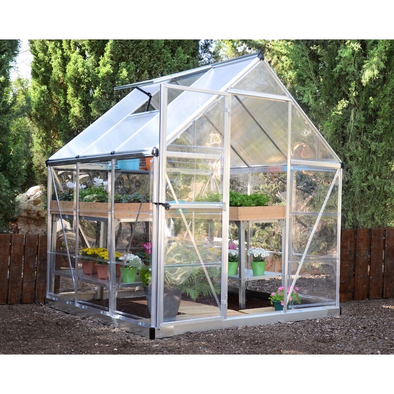 Canopia Hybrid Garden Greenhouse in Polycarbonate 186X185X208 cm Silver