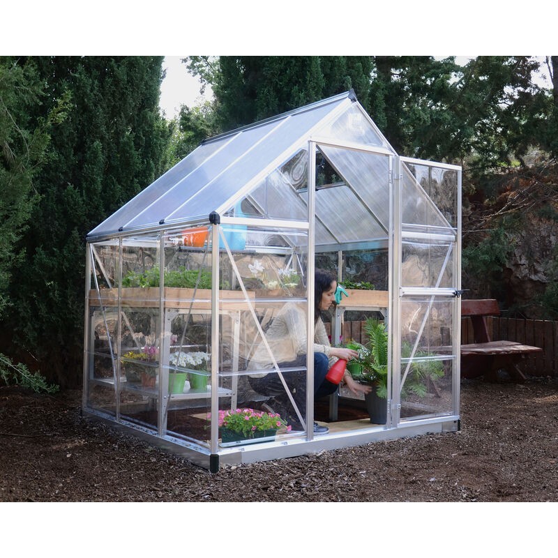 Canopia Hybrid Garden Greenhouse in Polycarbonate 186X185X208 cm Silver