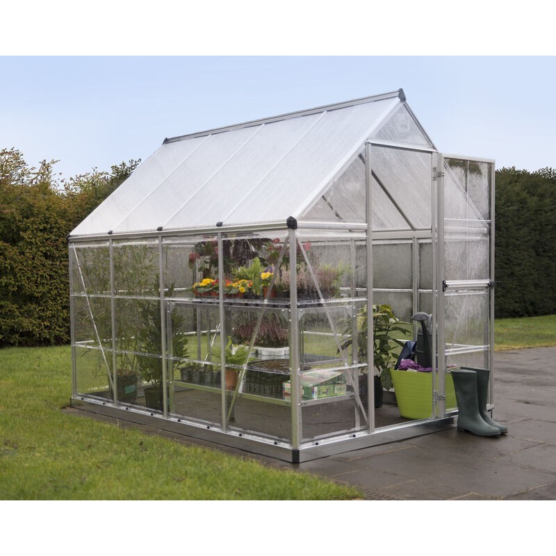 Canopia Hybrid Garden Greenhouse in Polycarbonate 247X185X208 cm Silver