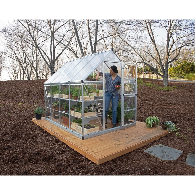 Canopia Hybrid Garden Greenhouse in Polycarbonate 247X185X208 cm Silver