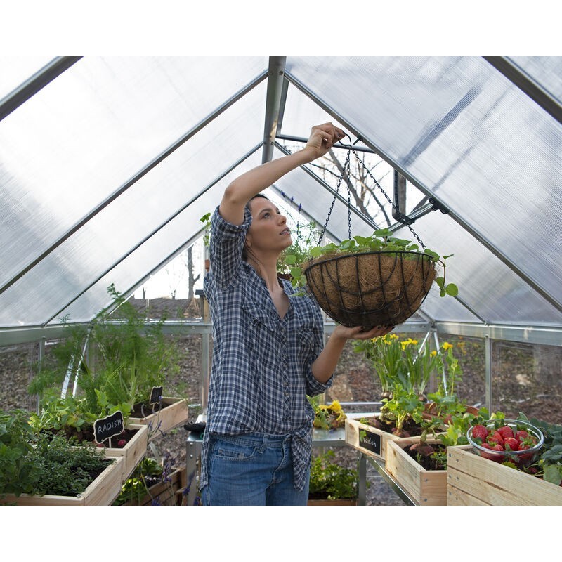 Canopia Hybrid Garden Greenhouse in Polycarbonate 247X185X208 cm Silver