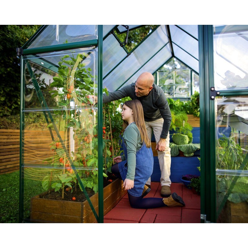 Canopia Hybrid Garden Greenhouse in Polycarbonate 126X185X208 cm Green