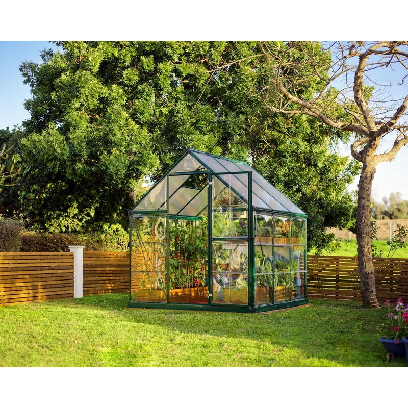 Canopia Hybrid Garden Greenhouse in Polycarbonate 186X185X208 cm Green