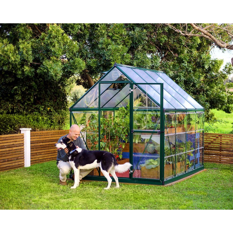 Canopia Hybrid Garden Greenhouse in Polycarbonate 247X185X208 cm Green