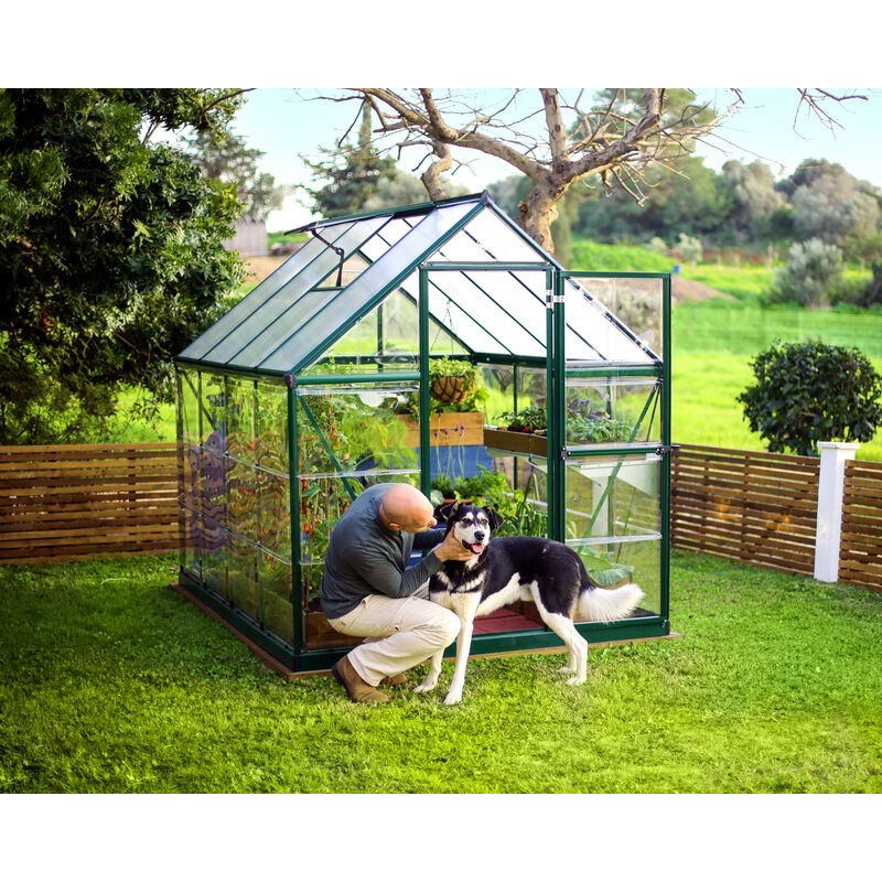 Canopia Hybrid Garden Greenhouse in Polycarbonate 247X185X208 cm Green