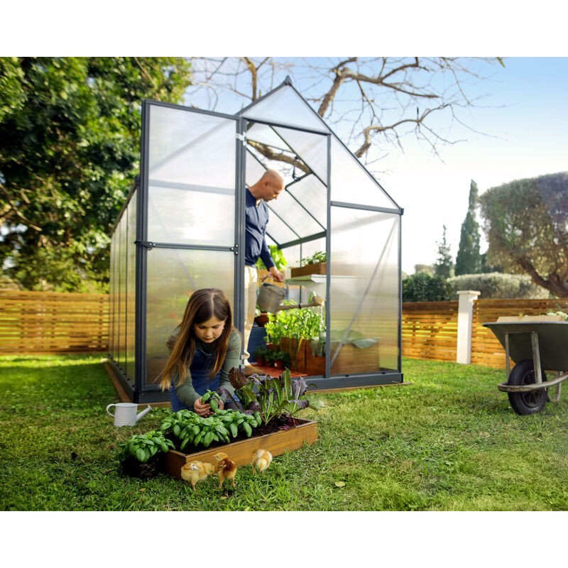 Canopia Hybrid Garden Greenhouse in Polycarbonate 426X185X208 cm Green