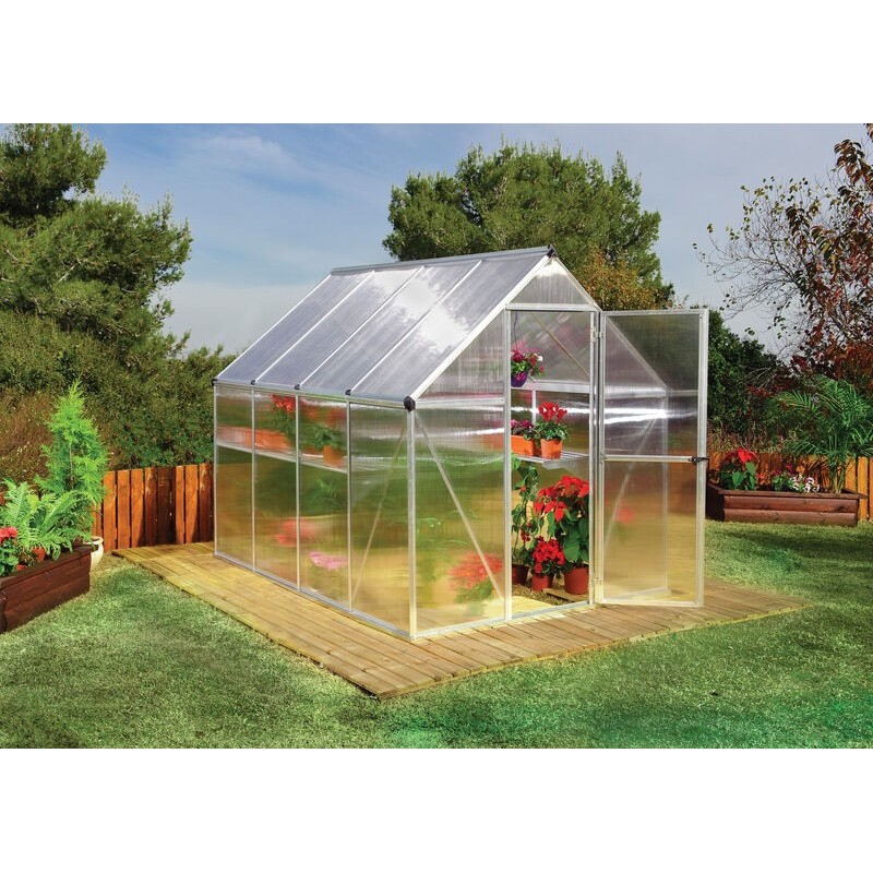 Canopia Mythos Double Layer Garden Greenhouse in Polycarbonate 247X185X208 cm Silver