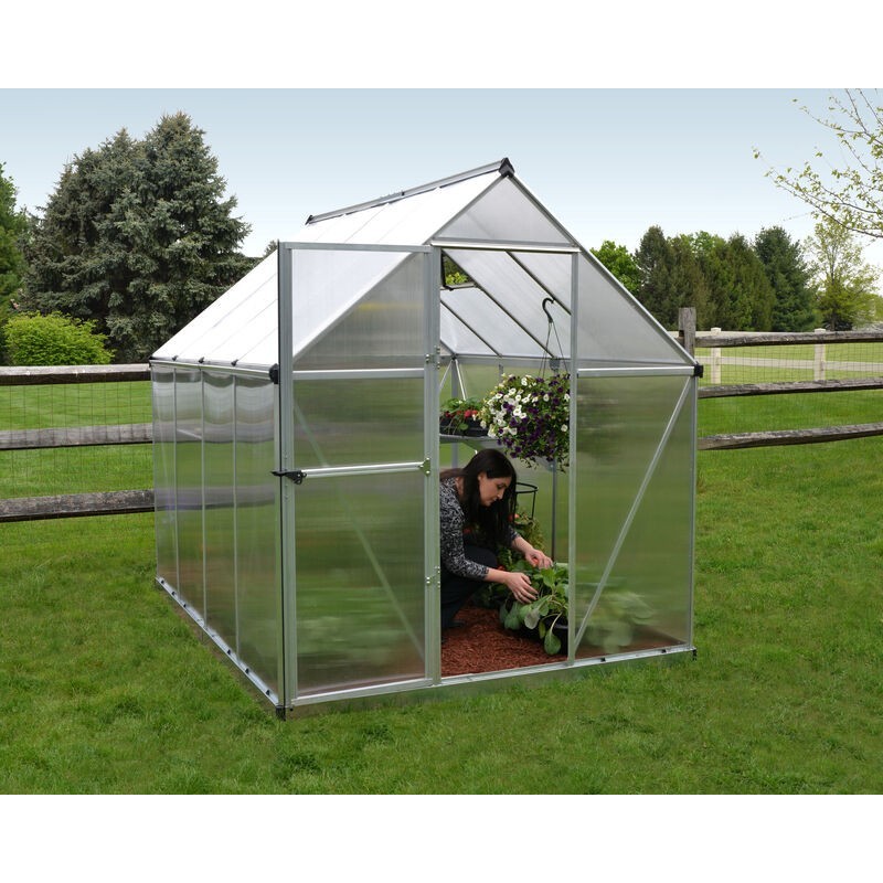 Canopia Mythos Double Layer Garden Greenhouse in Polycarbonate 247X185X208 cm Silver