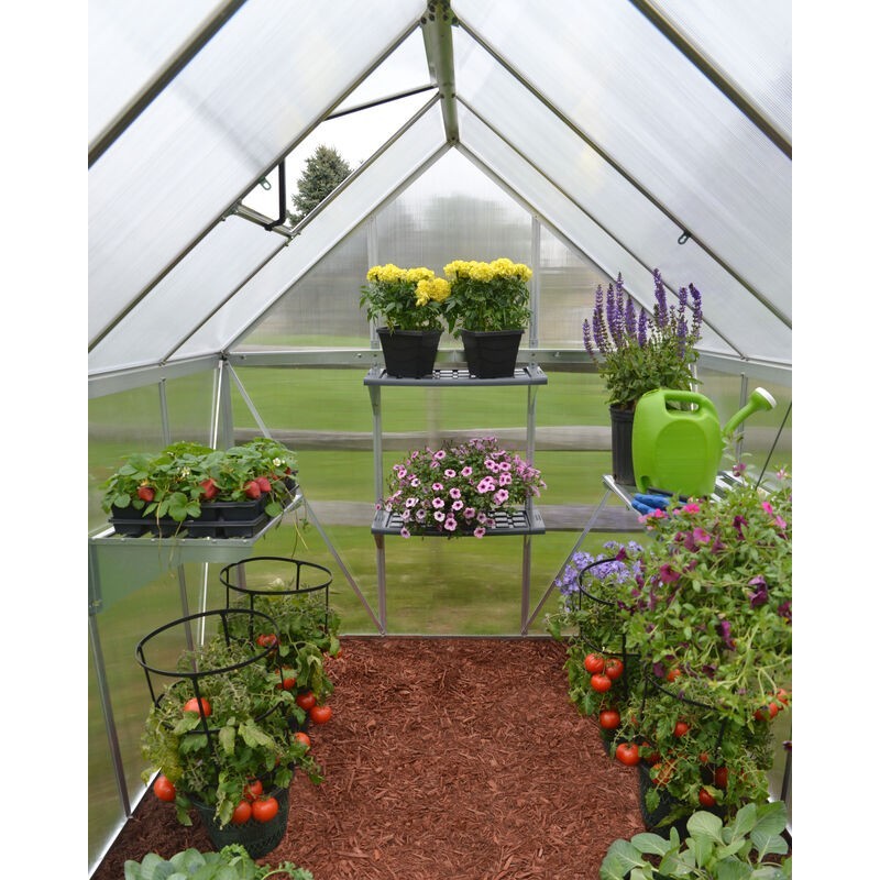 Canopia Mythos Double Layer Garden Greenhouse in Polycarbonate 247X185X208 cm Silver