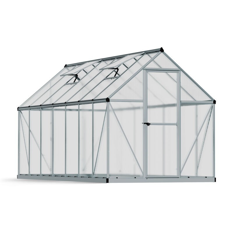 Canopia Mythos Double Layer Garden Greenhouse in Polycarbonate 426X185X208 cm Silver