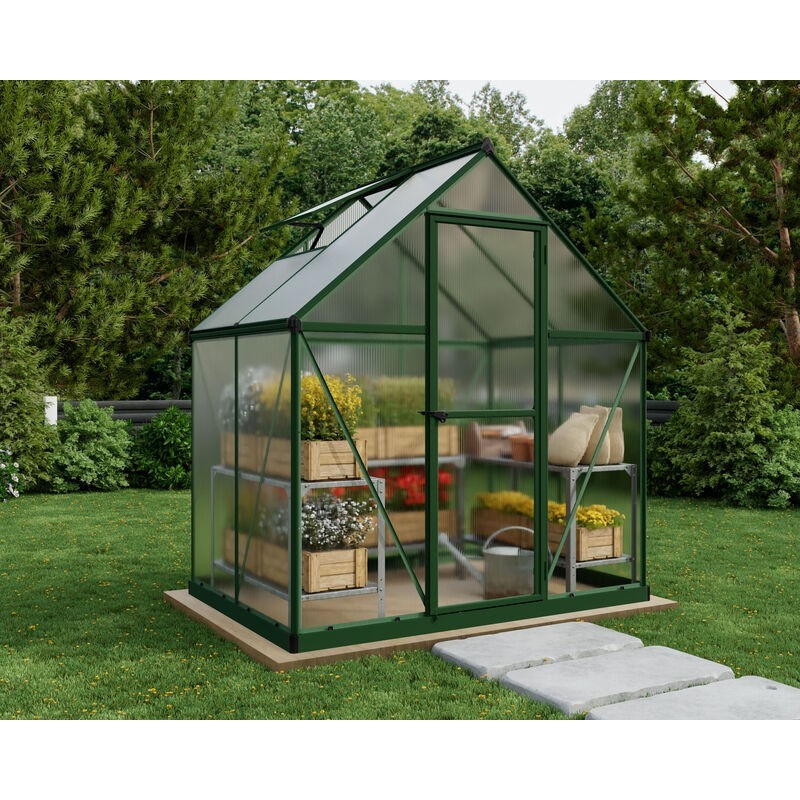 Canopia Mythos Doppio Strato Serra Da Giardino in Policarbonato 426X185X208 cm Argento