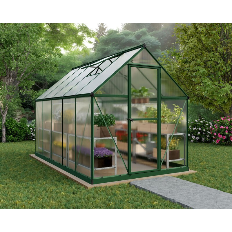 Canopia Mythos Double Layer Garden Greenhouse in Polycarbonate 306X185X208 cm Green