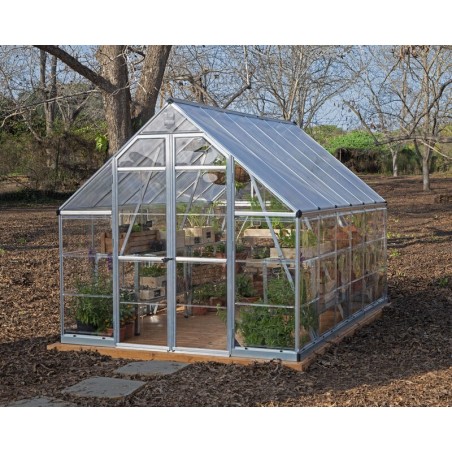 Canopia Balance Hybrid Garden Greenhouse in Polycarbonate 367X244X229 cm Silver