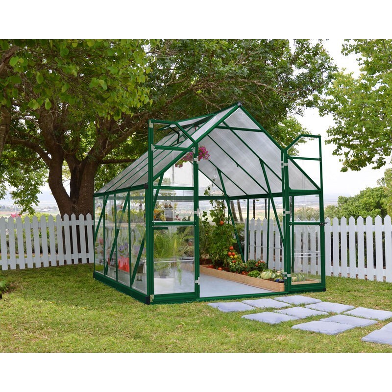 Canopia Balance Hybrid Garden Greenhouse in Polycarbonate 247X244x229 cm Green