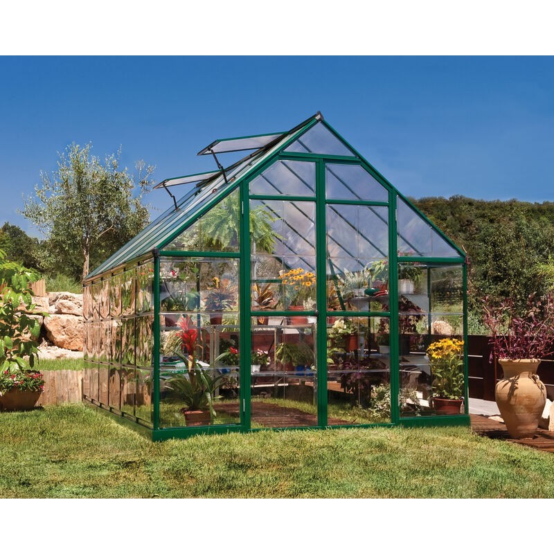 Canopia Balance Hybrid Garden Greenhouse in Polycarbonate 367X244X229 cm Green