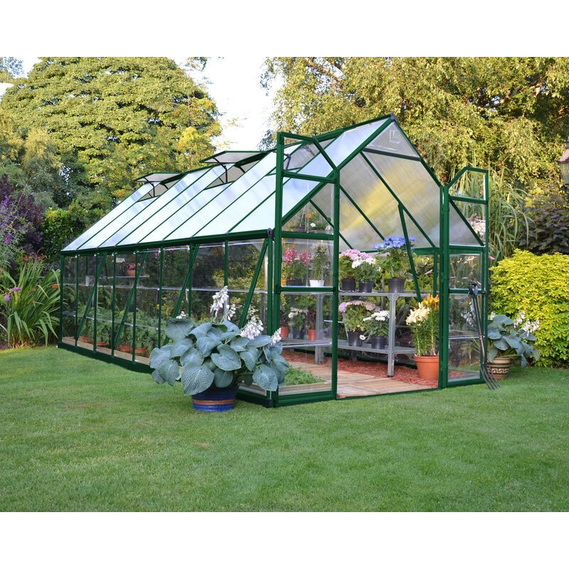 Canopia Balance Hybrid Garden Greenhouse in Polycarbonate 487X244X229 cm Green