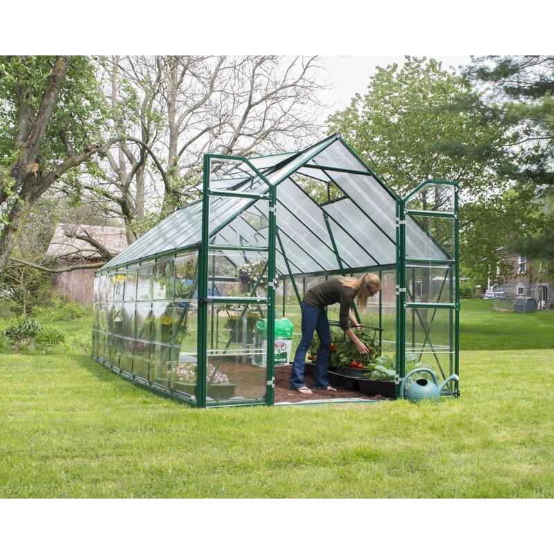 Canopia Balance Hybrid Garden Greenhouse in Polycarbonate 487X244X229 cm Green