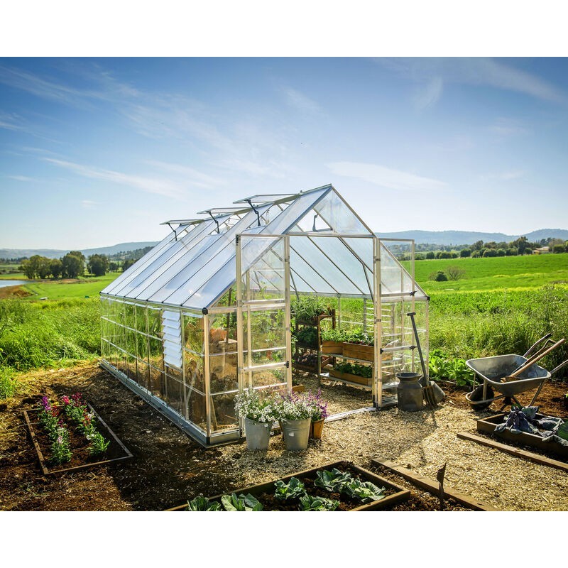 Canopia Balance Hybrid Garden Greenhouse in Polycarbonate 484X304X257 cm Silver