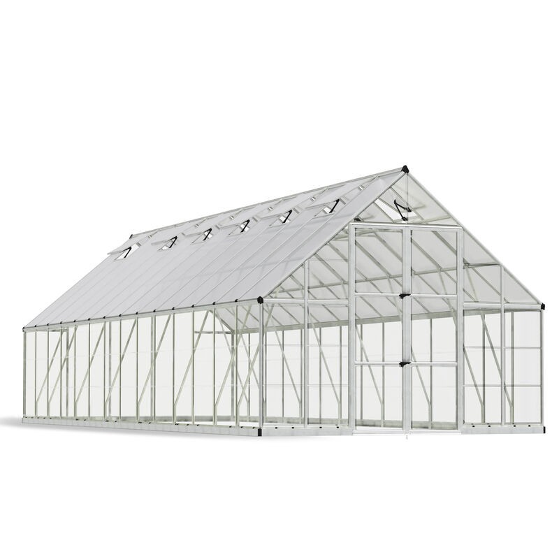 Canopia Balance Hybrid Garden Greenhouse in Polycarbonate 844X304X257 cm Silver