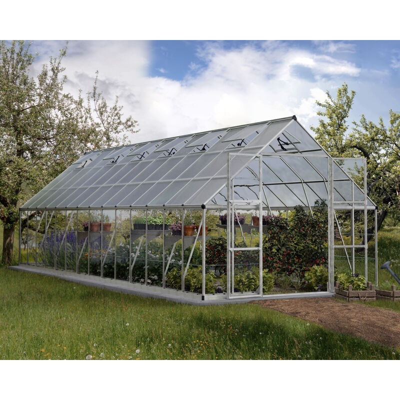 Canopia Balance Hybrid Garden Greenhouse in Polycarbonate 844X304X257 cm Silver