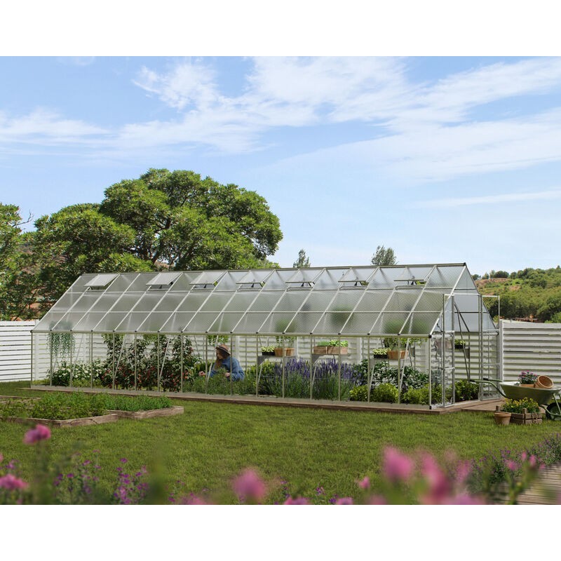 Canopia Balance Hybrid Garden Greenhouse in Polycarbonate 964X304X257 cm Silver