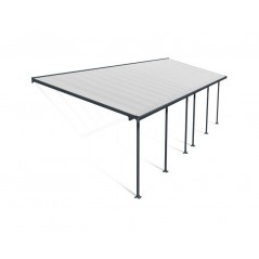 Canopia Feria Lean-to Pergola in Aluminum 3X9.7 m Grey