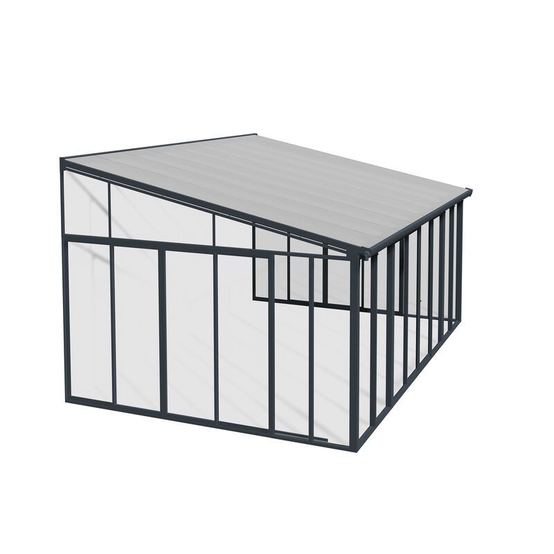 Canopia San Remo Closed Aluminum Pergola 4X4.4 m Grey