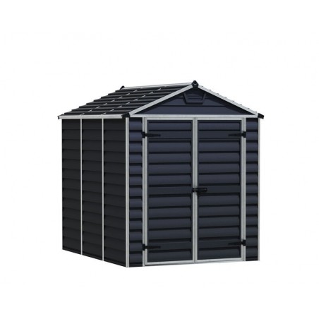 Canopia Skylight Garden Shed in Polycarbonate 229X185X217 cm Dark Gray