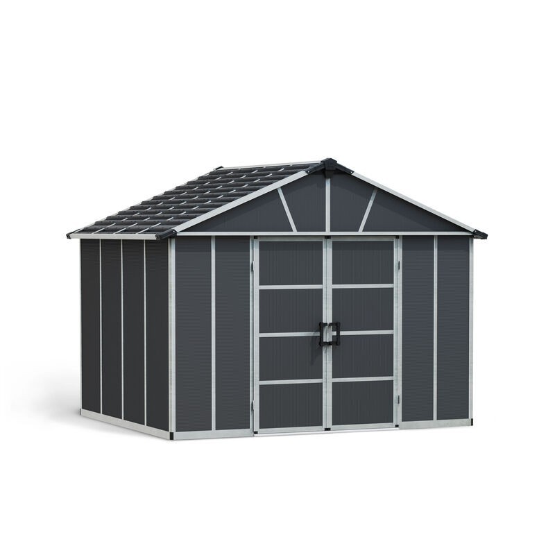 Canopia Yukon Garden Shed in Polycarbonate 271X332X252 cm Gray